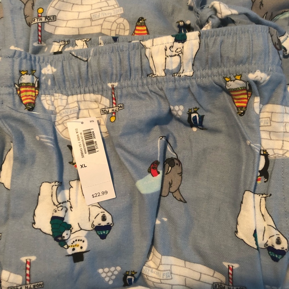 Men flannel lounge pants Large NWT